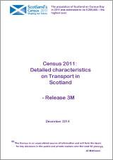 Census 2011: Detailed characteristics on Transport in Scotland - Release 3M