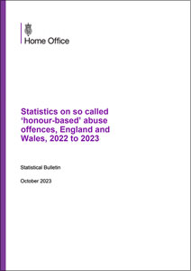 Statistics on so called honour-based abuse offences, England and Wales, 2022 to 2023