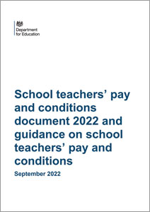 School teachers pay and conditions document 2022 and guidance on school teachers pay and conditions