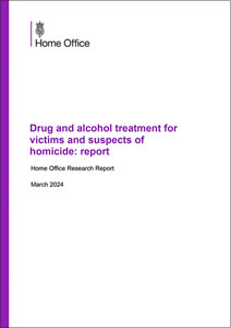 Drug and alcohol treatment for victims and suspects of homicide: report