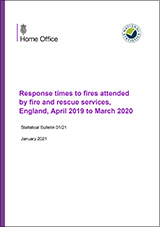 Response times to fires attended by fire and rescue services, England, April 2019 to March 2020