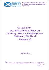 Census 2011: Detailed characteristics on Ethnicity, Identity, Language and Religion in Scotland - Release 3A