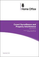 Covert Surveillance and Property Interference: Revised Code of Practice