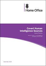 Covert Human Intelligence Sources: Revised Code of Practice (2018)