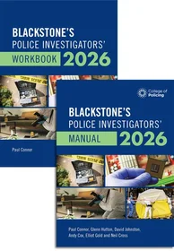 Blackstone's Police Investigators' Manual and Workbook 2026