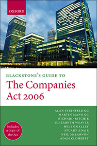 Blackstone's Guide to the Companies Act 2006