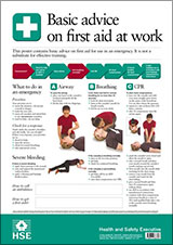 Basic Advice on First Aid at Work Poster