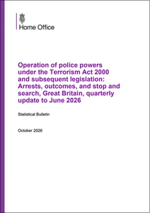 Operation of police powers under the Terrorism Act 2000 and subsequent legislation