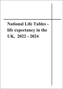 National Life Tables - life expectancy in the UK, 2022 - 2024
