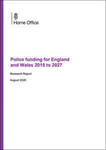 Police Funding for England and Wales 2015 to 2027