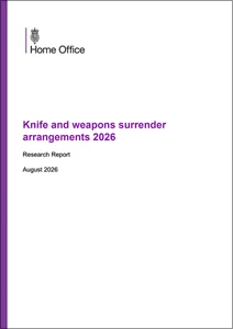 Knife and weapons surrender arrangements 2026