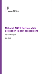 National ANPR Service: data protection impact assessment