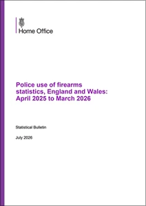 Police use of firearms statistics, England and Wales: April 2025 to March 2026
