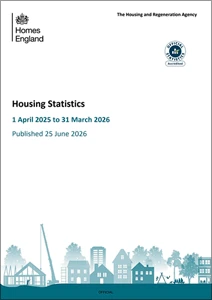 Homes England Housing Statistics 1 April 2025 - 31 March 2026