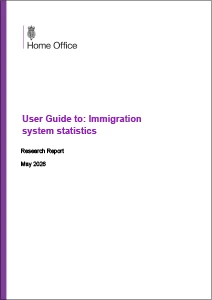 User Guide to: Immigration system statistics, year ending March 2026