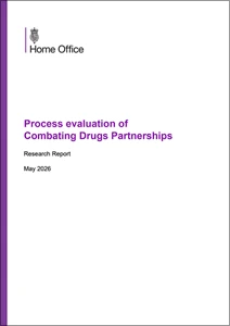 Process evaluation of Combating Drugs Partnerships