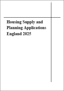 Housing Supply and Planning Applications England 2025