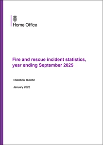 Fire and rescue incident statistics: England, year ending: September 2025
