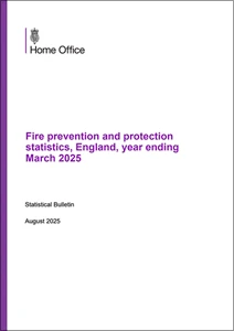 Fire prevention and protection statistics, England, year ending March 2025