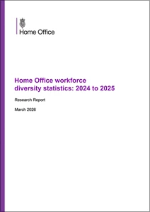 Home Office workforce diversity statistics: 2024 to 2025