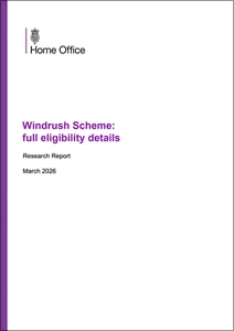 Windrush Scheme: full eligibility details