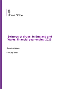 Seizures of drugs, in England and Wales, financial year ending 2025