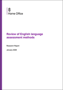 Review of English language assessment methods