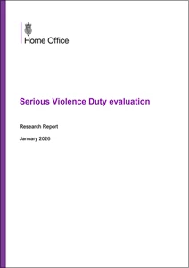 Serious Violence Duty evaluation