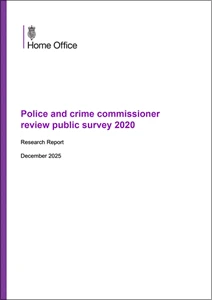 Police and crime commissioner review public survey 2020