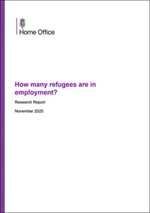 How many refugees are in employment?