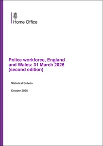 Police workforce, England and Wales: 31 March 2025 (second edition)