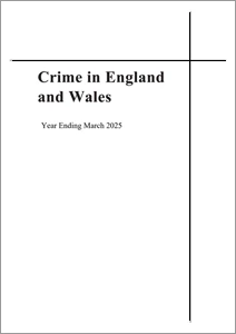 Crime in England and Wales: year ending March 2025