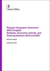 Refugee Integration Outcomes (RIO) Insights: Embarks, Economic Activity, and Housing between 2015 and 2021