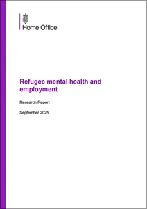 Refugee mental health and employment