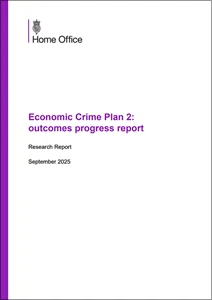 Economic Crime Plan 2: outcomes progress report