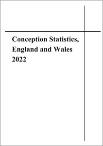 Conception Statistics, England and Wales 2022