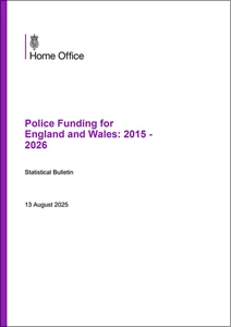 Police Funding for England and Wales 2015 to 2026