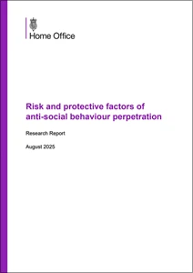 Risk and protective factors of anti-social behaviour perpetration