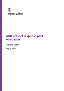ASB hotspot response pilot evaluation