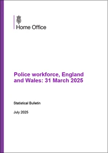 Police workforce, England and Wales: 31 March 2025