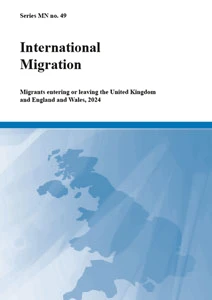 International Migration: Migrants entering or leaving the UK and England and Wales, 2024