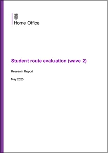 Student route evaluation (wave 2)