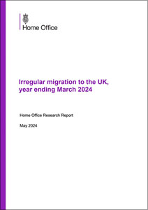 Irregular migration to the UK, year ending March 2024