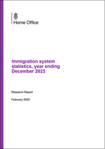 Immigration system statistics, year ending December 2023
