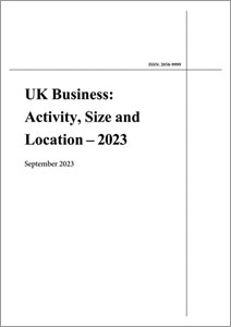 UK Business: Activity, Size and Location 2023