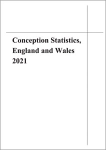 Conception Statistics, England and Wales 2021