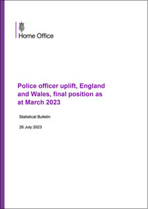 Police officer uplift, England and Wales, final position as at March 2023