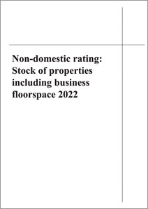 Non-domestic rating: Stock of properties including business floorspace 2022