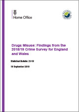 Drugs Misuse: Findings from the 2018/19 Crime Survey for England and Wales