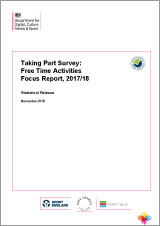 Taking Part Survey: Free Time Activities Focus Report, 2017/18